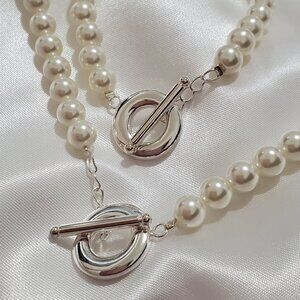 925 Silver Necklaces & Bracelets Freshwater Jewelry Set